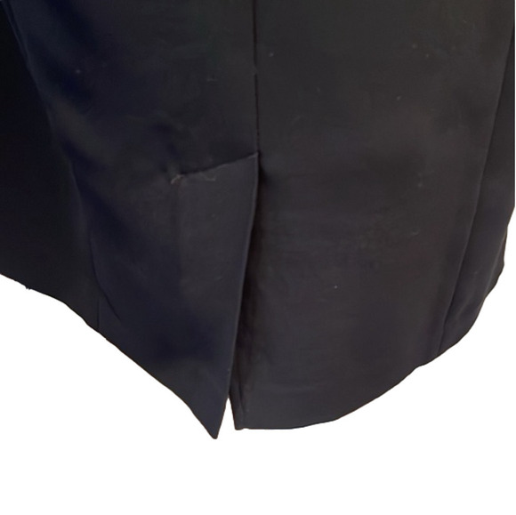 Jones Wear Dress Sz 10 black sleeveless with back slit and side zip - Picture 5 of 10